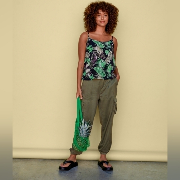 NWT KAFFE KALULU Exotic Print Tank Top - Picture 3 of 7